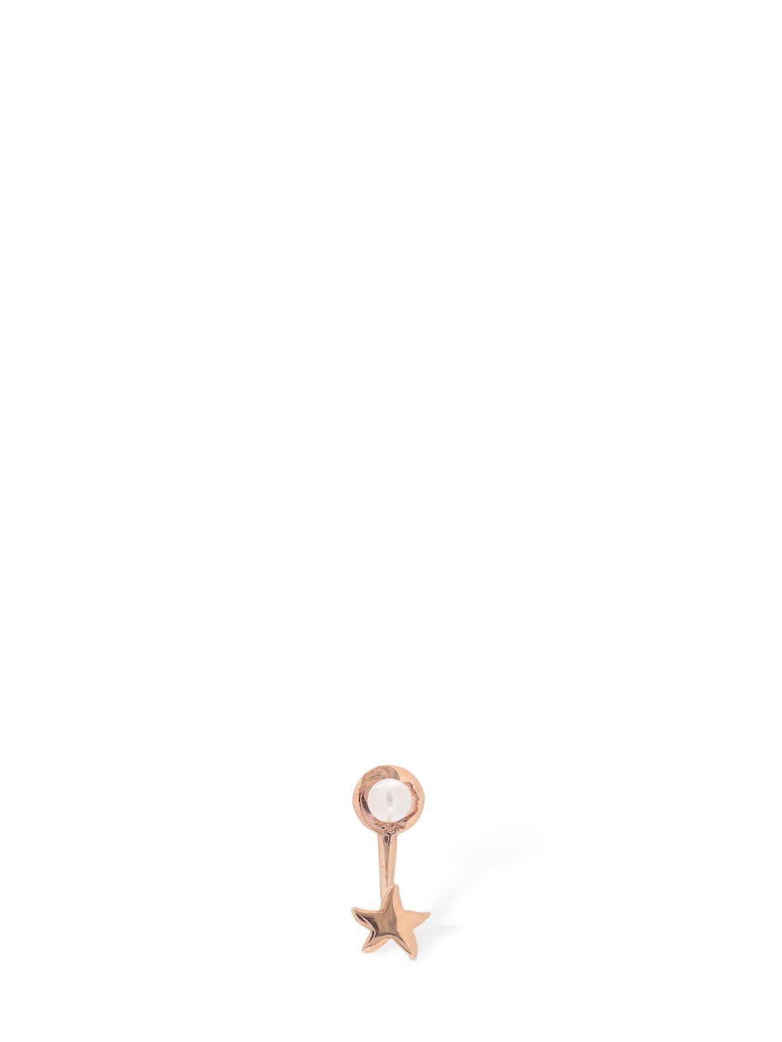 9kt Rose Gold Stellina Mono Earring