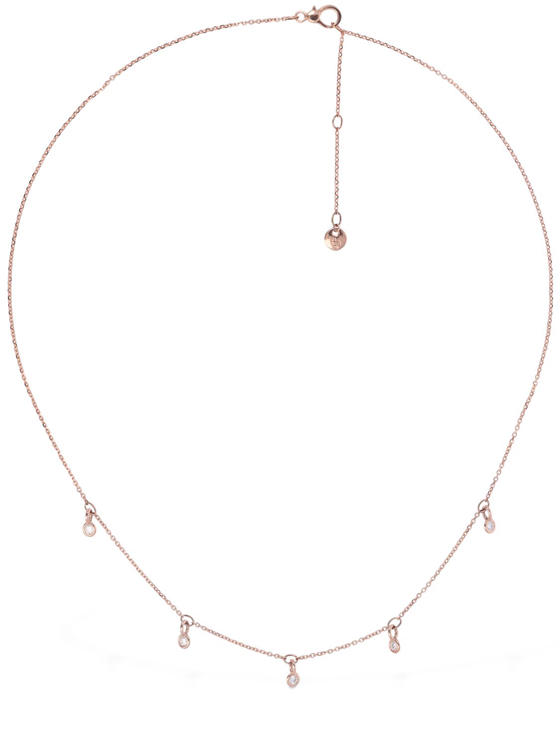 9kt Rose Gold & Diamond Necklace