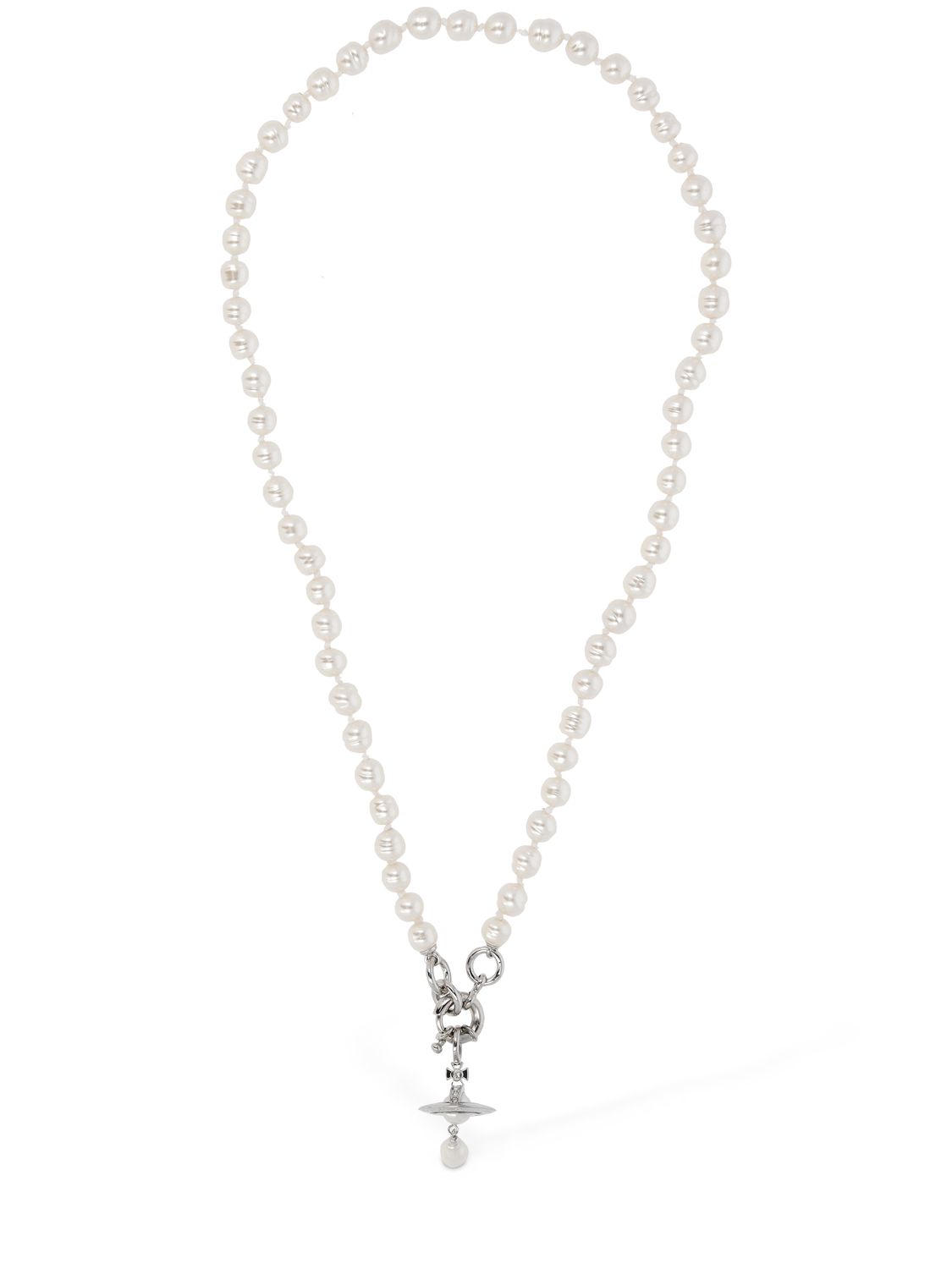 VIVIENNE WESTWOOD Man. Mini Bas Relief Pearl Necklace for Men