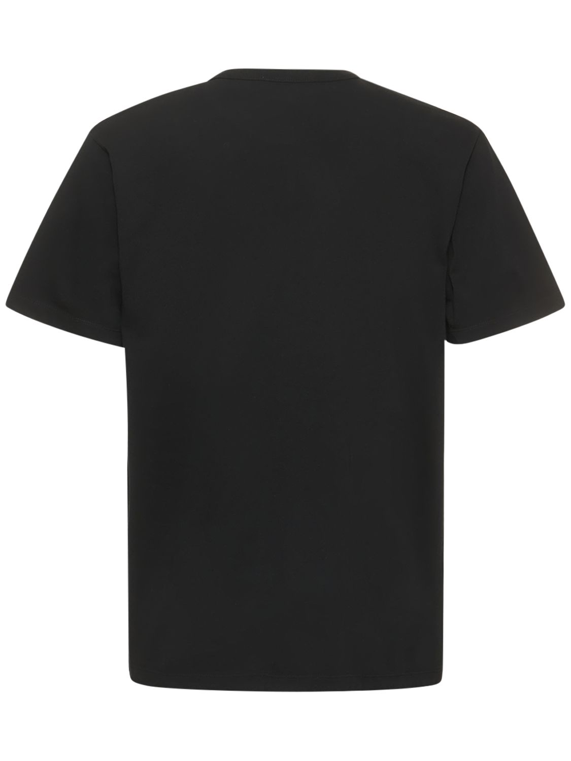 Shop Maison Kitsuné Fox Logo Cotton Jersey T-shirt In Black