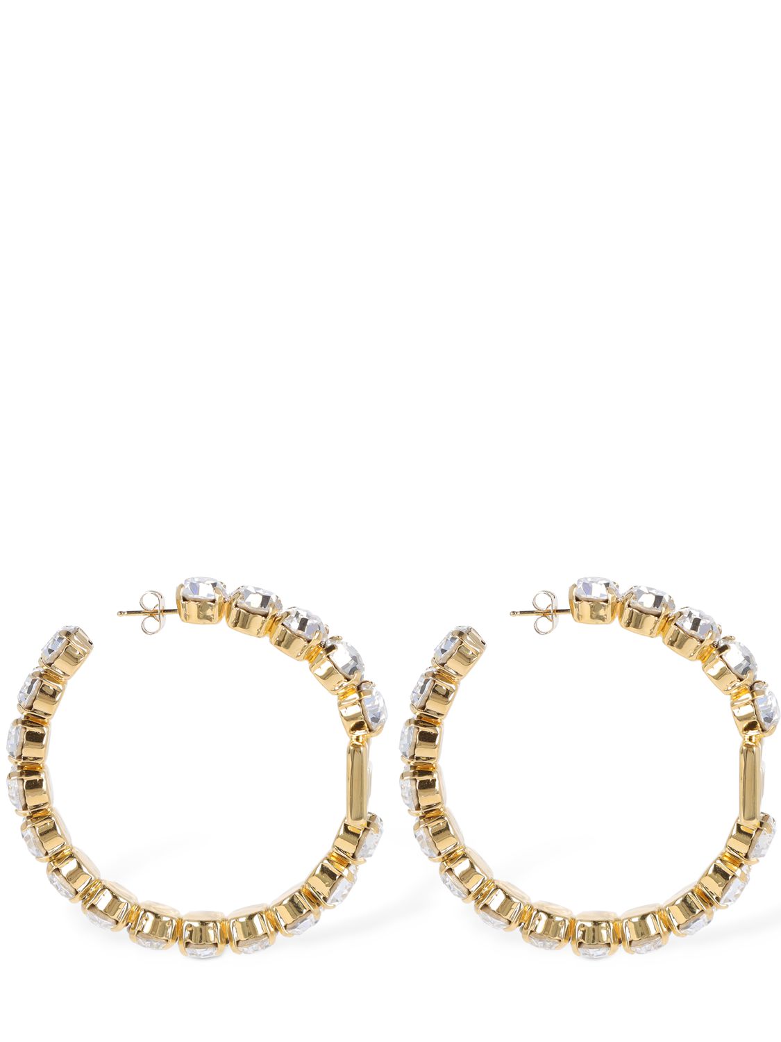 Dg Diva Crystal Hoop Earrings