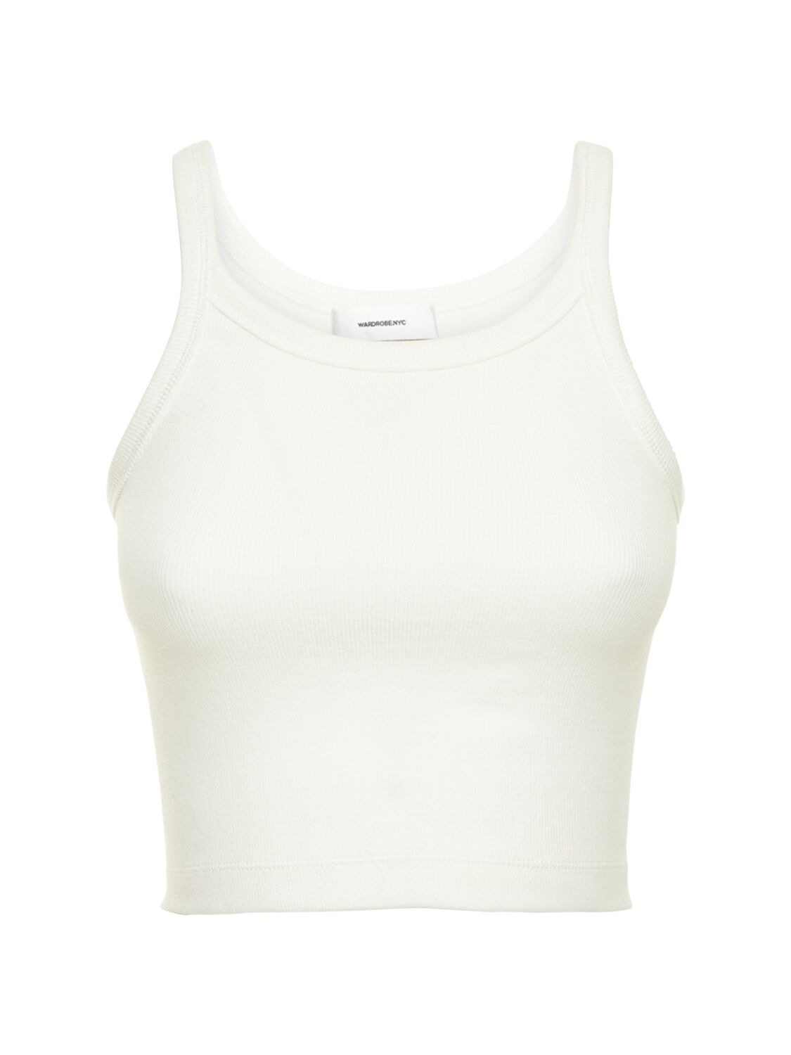 Image of Hb Ribbed Stretch Cotton Tank Top