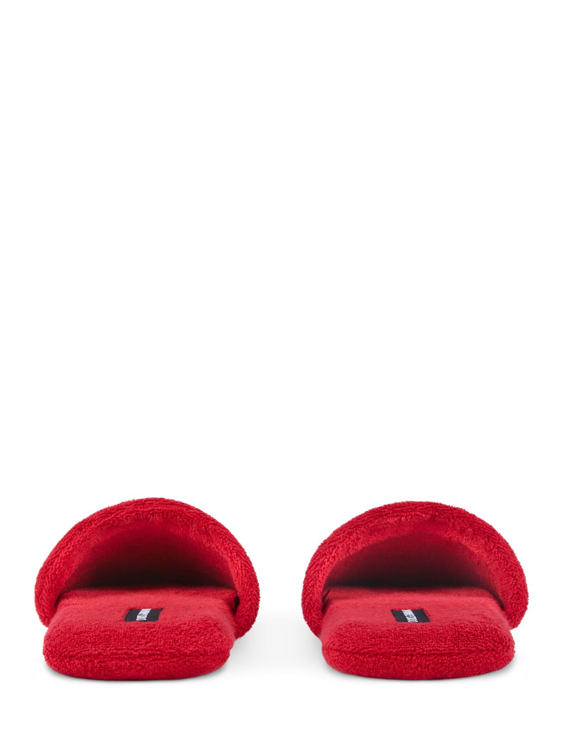 Dolce & Gabbana Cotton Terry Slippers In Carretto