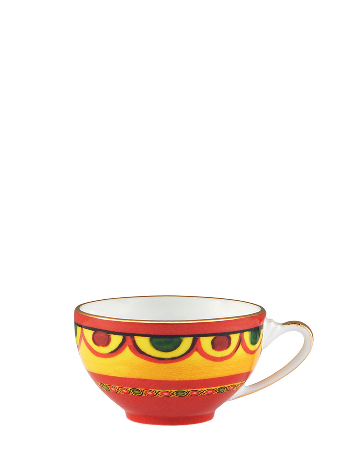 Shop Dolce & Gabbana Carretto Sicilian Espresso Cup & Saucer In Multicolor