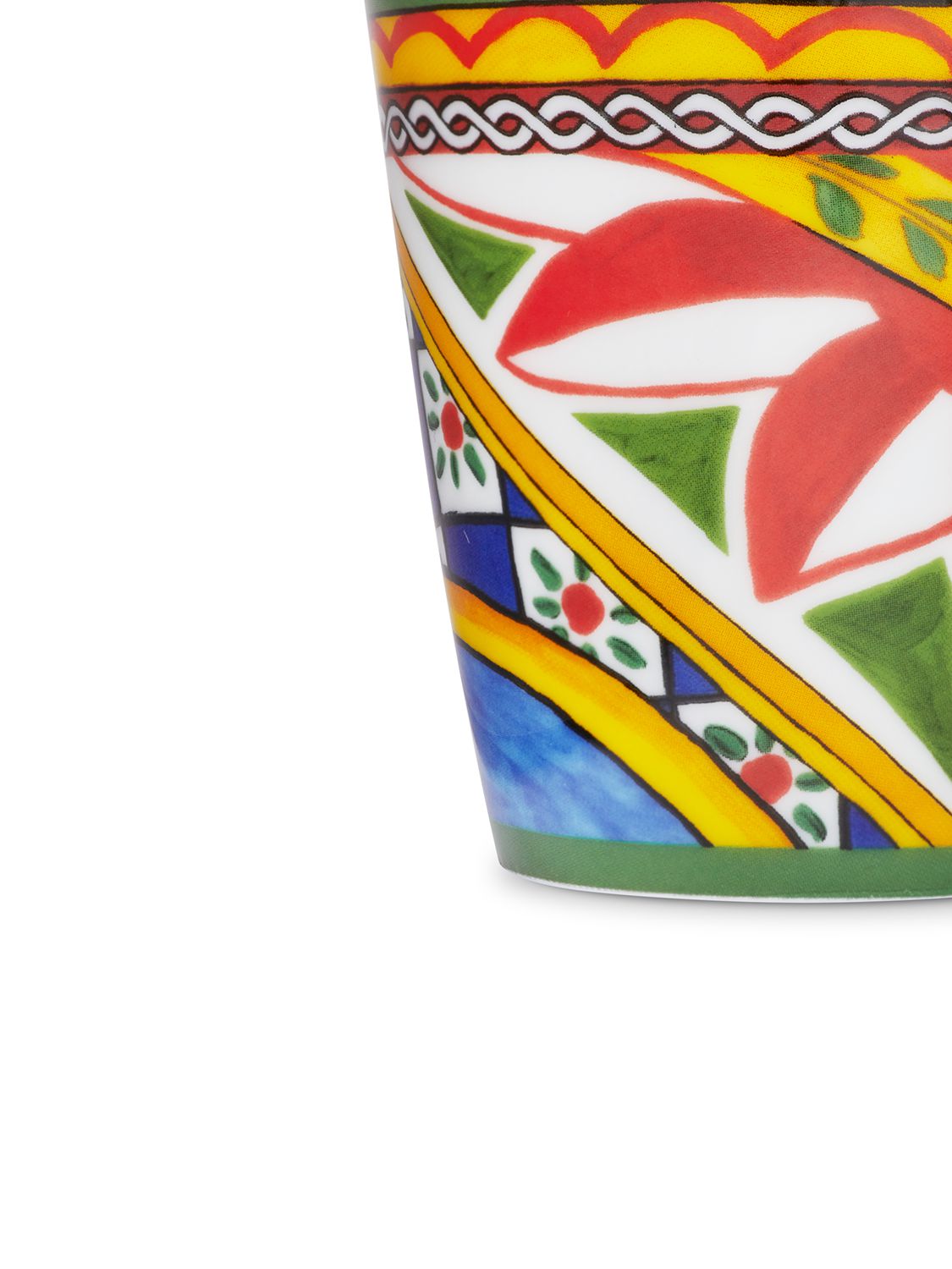 Dolce & Gabbana Carretto Siciliano Porcelain Mug In Multicolor