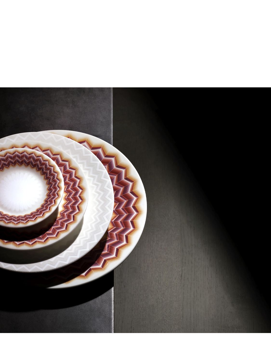 Missoni Zig Zag Jarris Set Of 6 Dessert Plates In Multicolor
