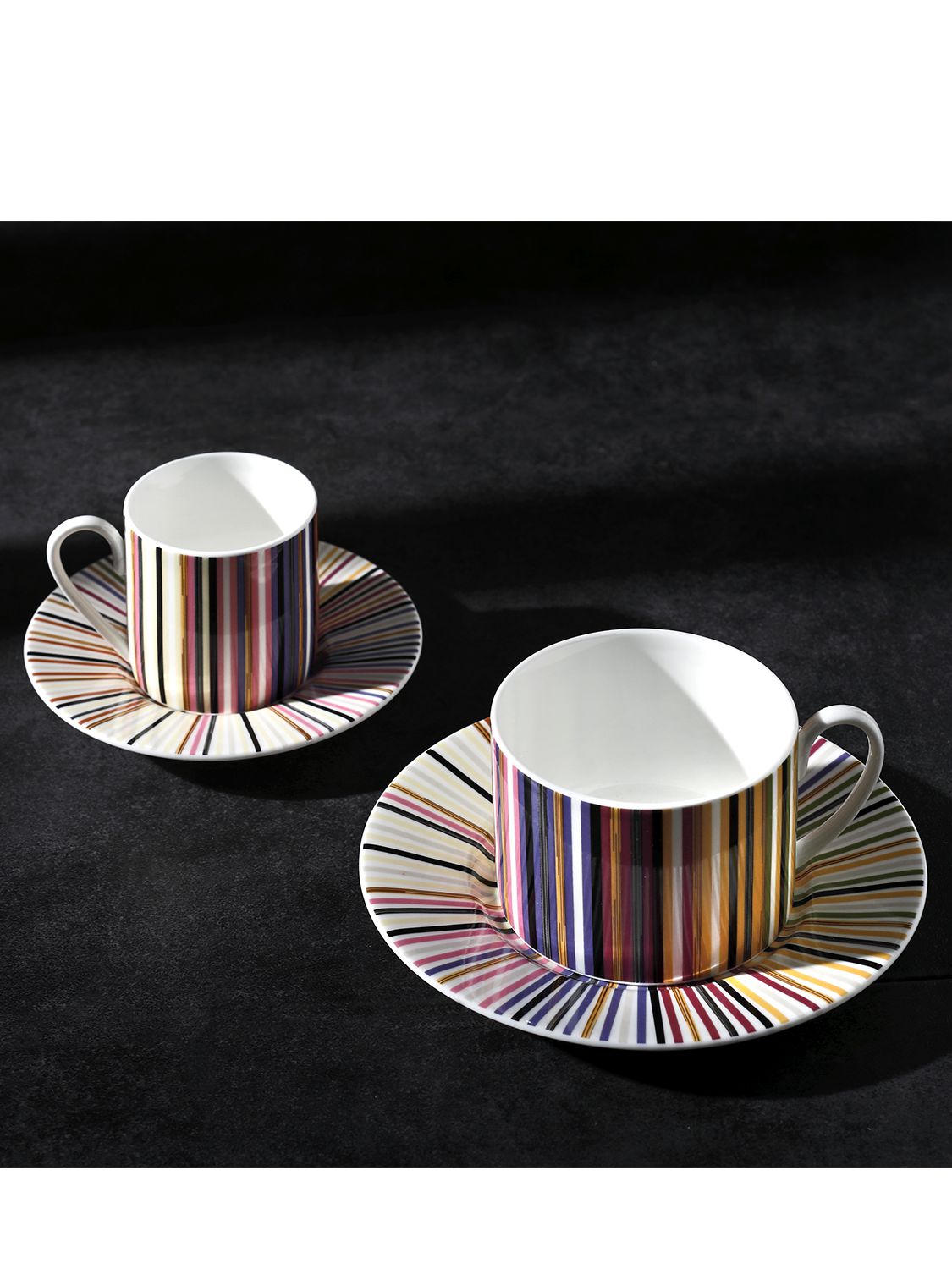 Missoni Stripes Jenkins Set Of 6 Tea Sets In Multicolor