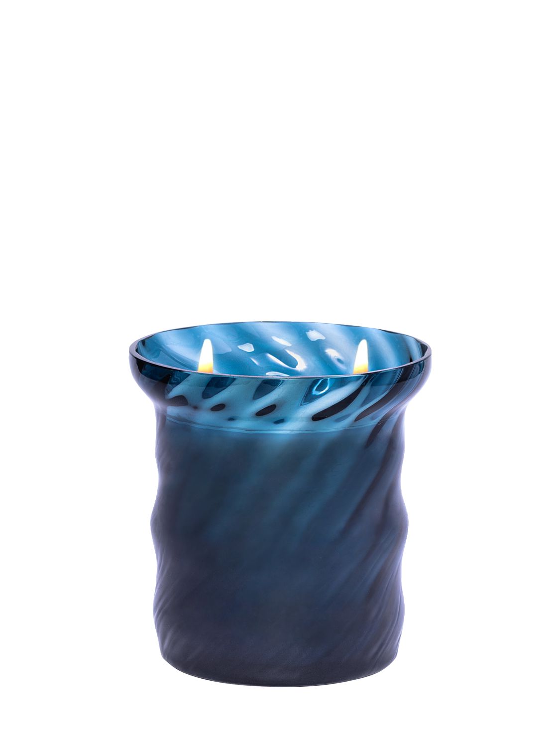 Aina Kari The First Murano Glass Candle In Blue