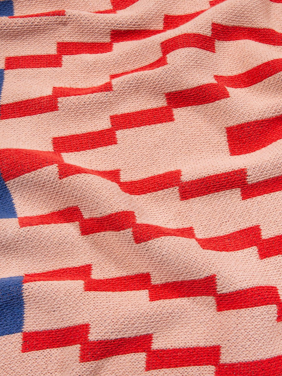 Slowdown Studio Zohra Knit Blanket In Red,multi