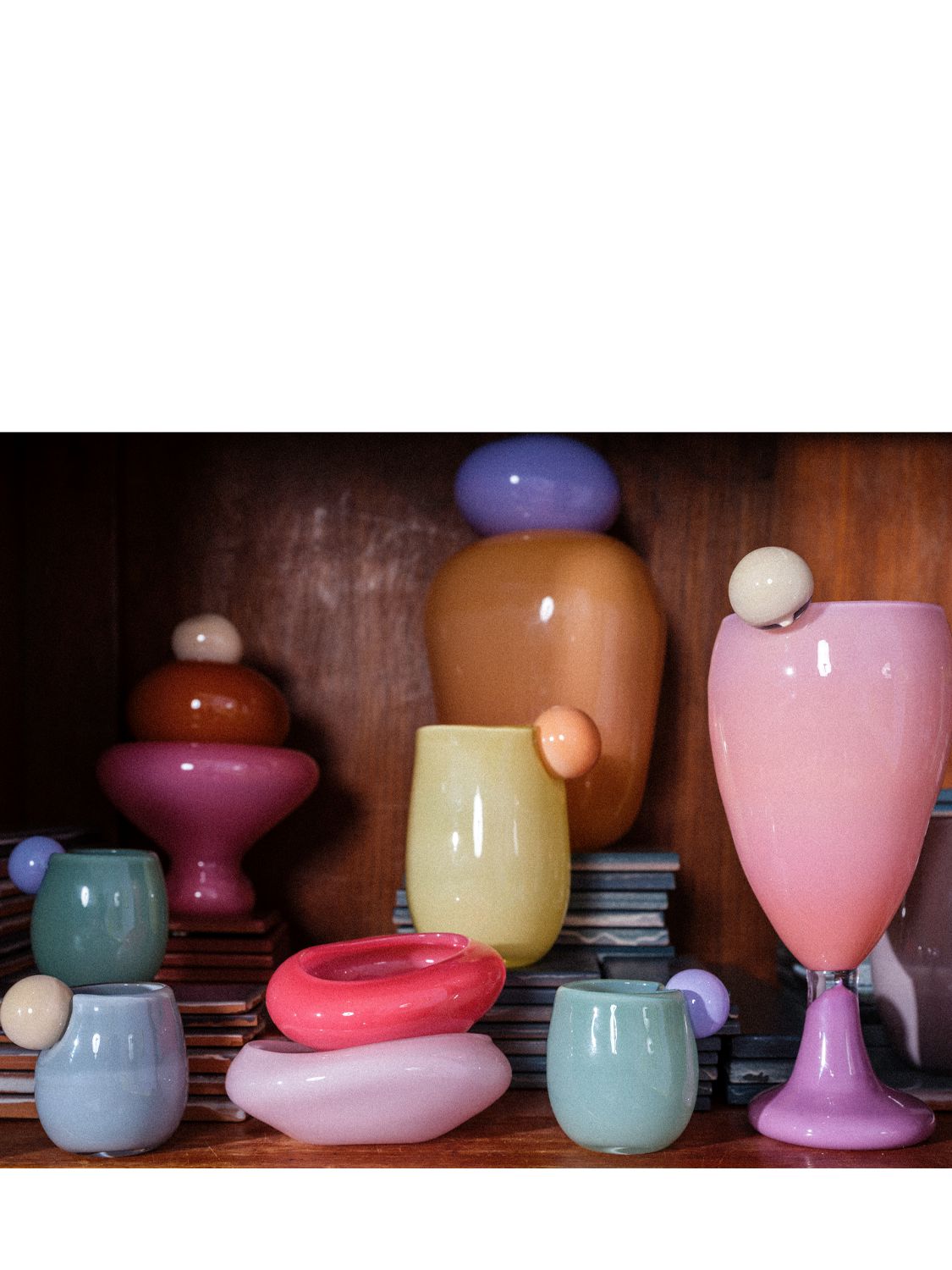 Helle Mardahl Bon Bon Water Glass In Pink
