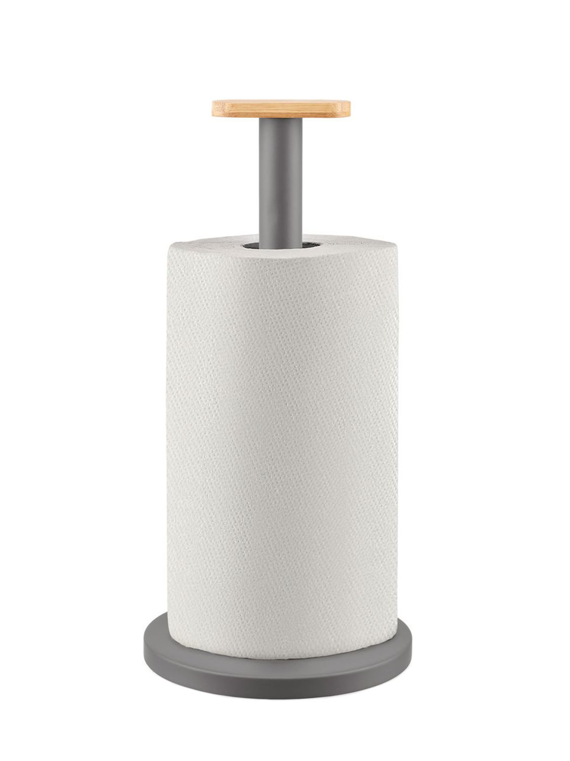 Shop Alessi Mattina Paper Towel Holder In Dark Grey