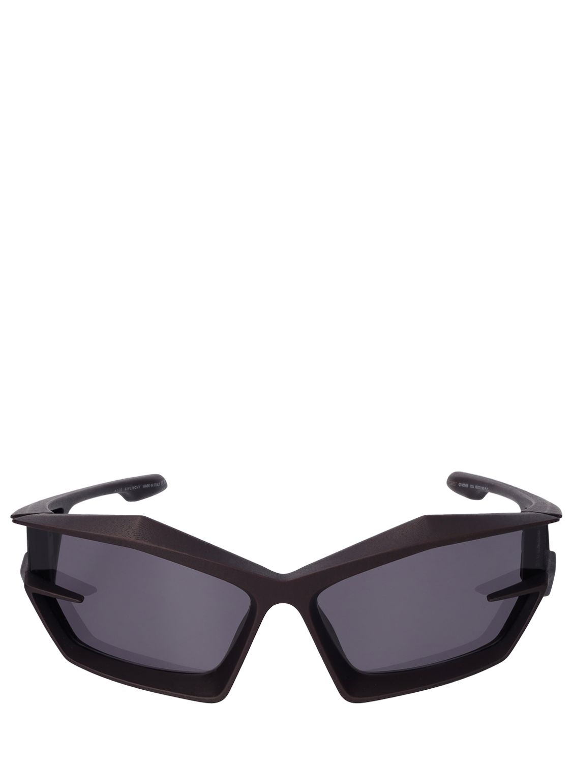 Shop Givenchy Giv Cut Geometric Sunglasses In Black/smoke