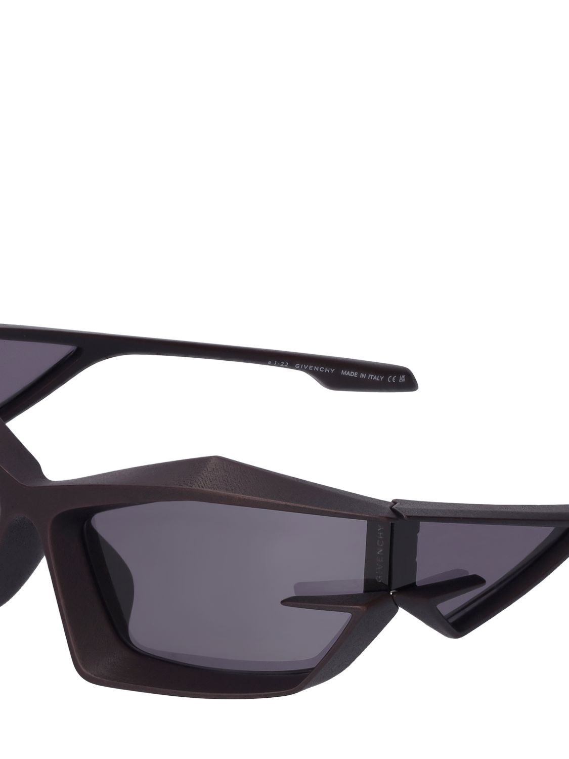 Shop Givenchy Giv Cut Geometric Sunglasses In Black/smoke