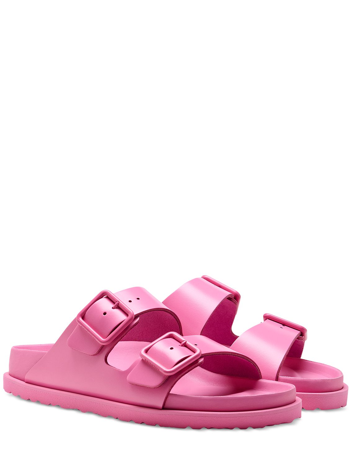 Shop Birkenstock 1774 Arizona Exq Smooth Leather Sandals In Pink