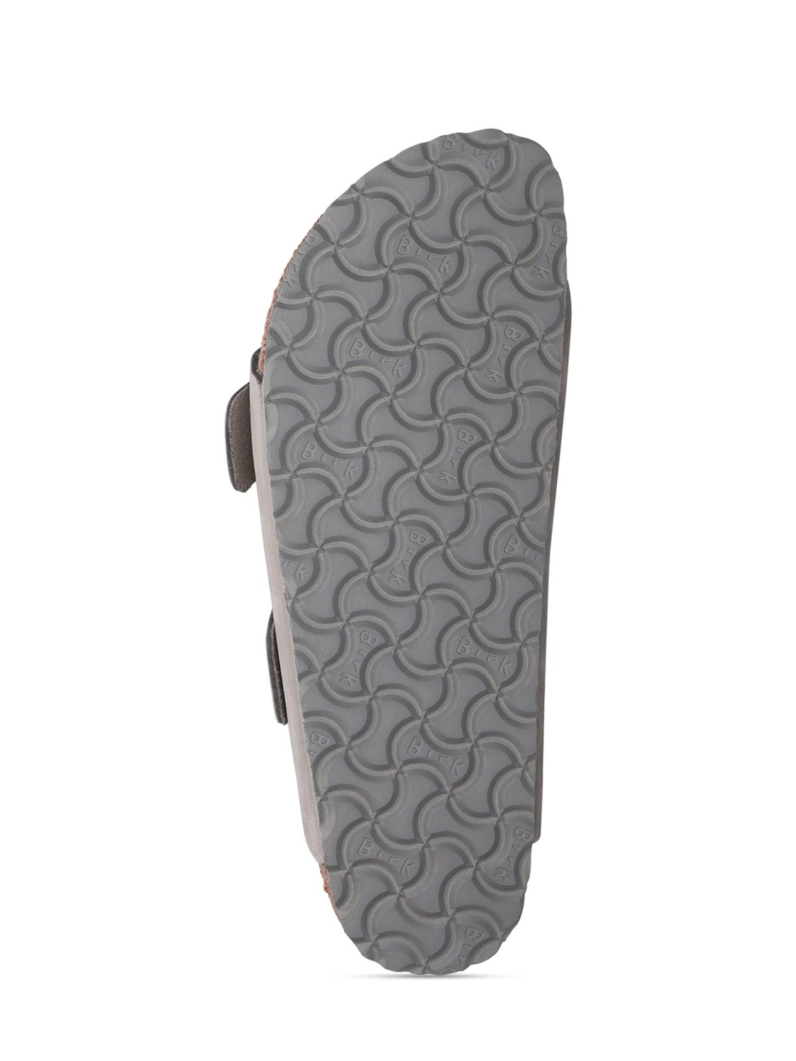 Shop Birkenstock Arizona Big Buckle Nubuck Sandals In Grey