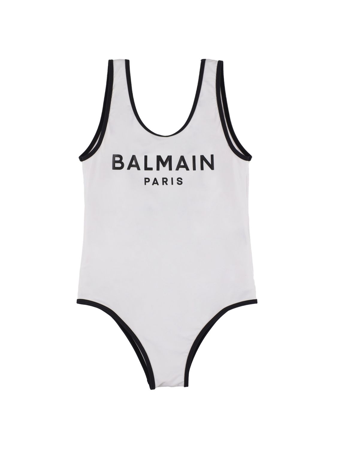 BALMAIN Logo Lycra One Piece Swimsuit