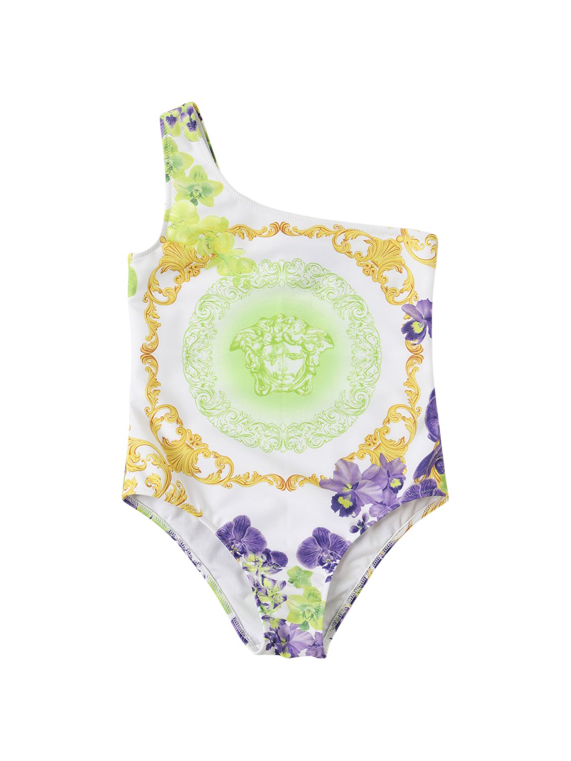 VERSACE Printed Lycra One Piece Swimsuit