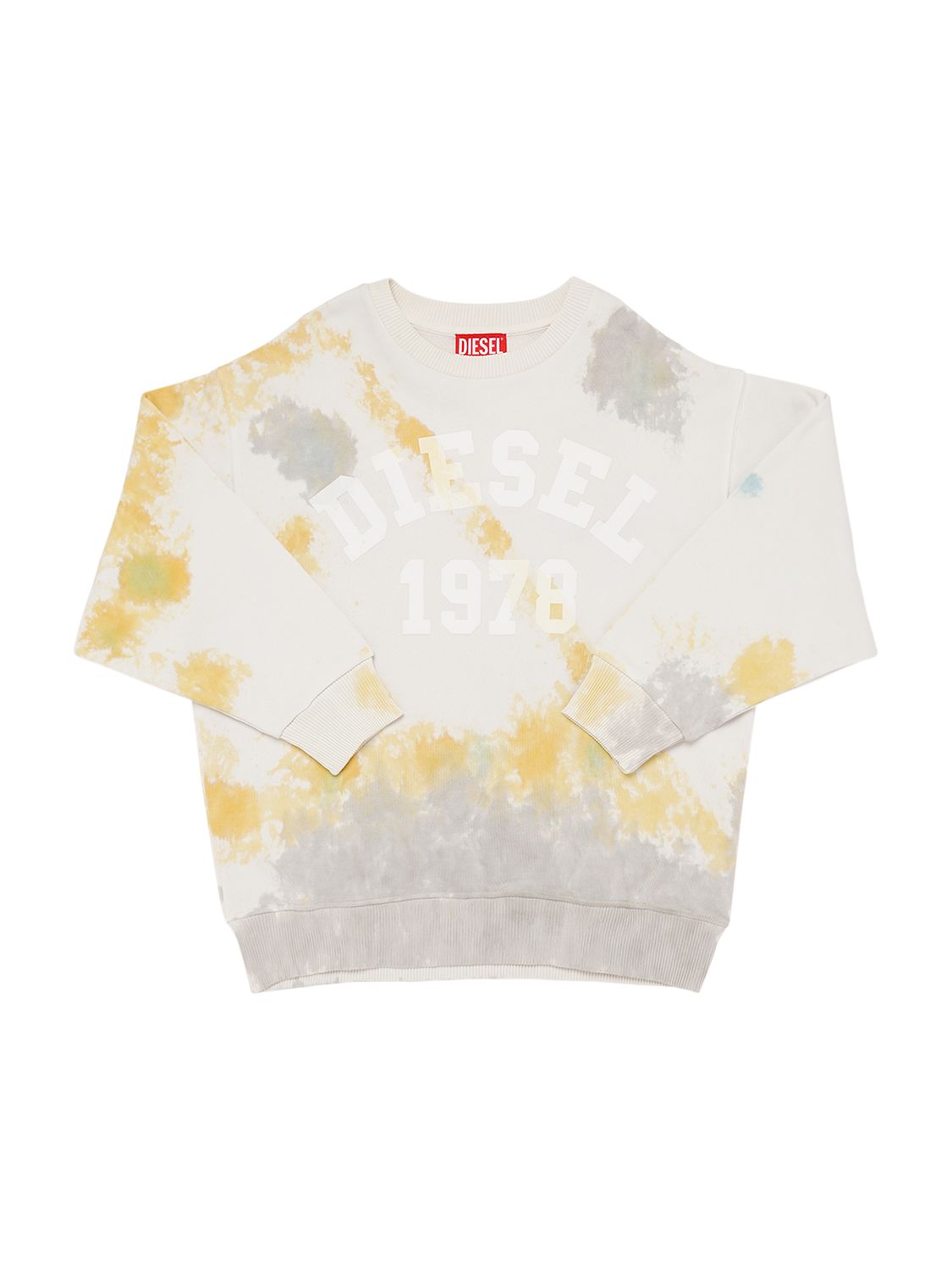 DIESEL KIDS Tie Dye Cotton Jersey Sweatshirt