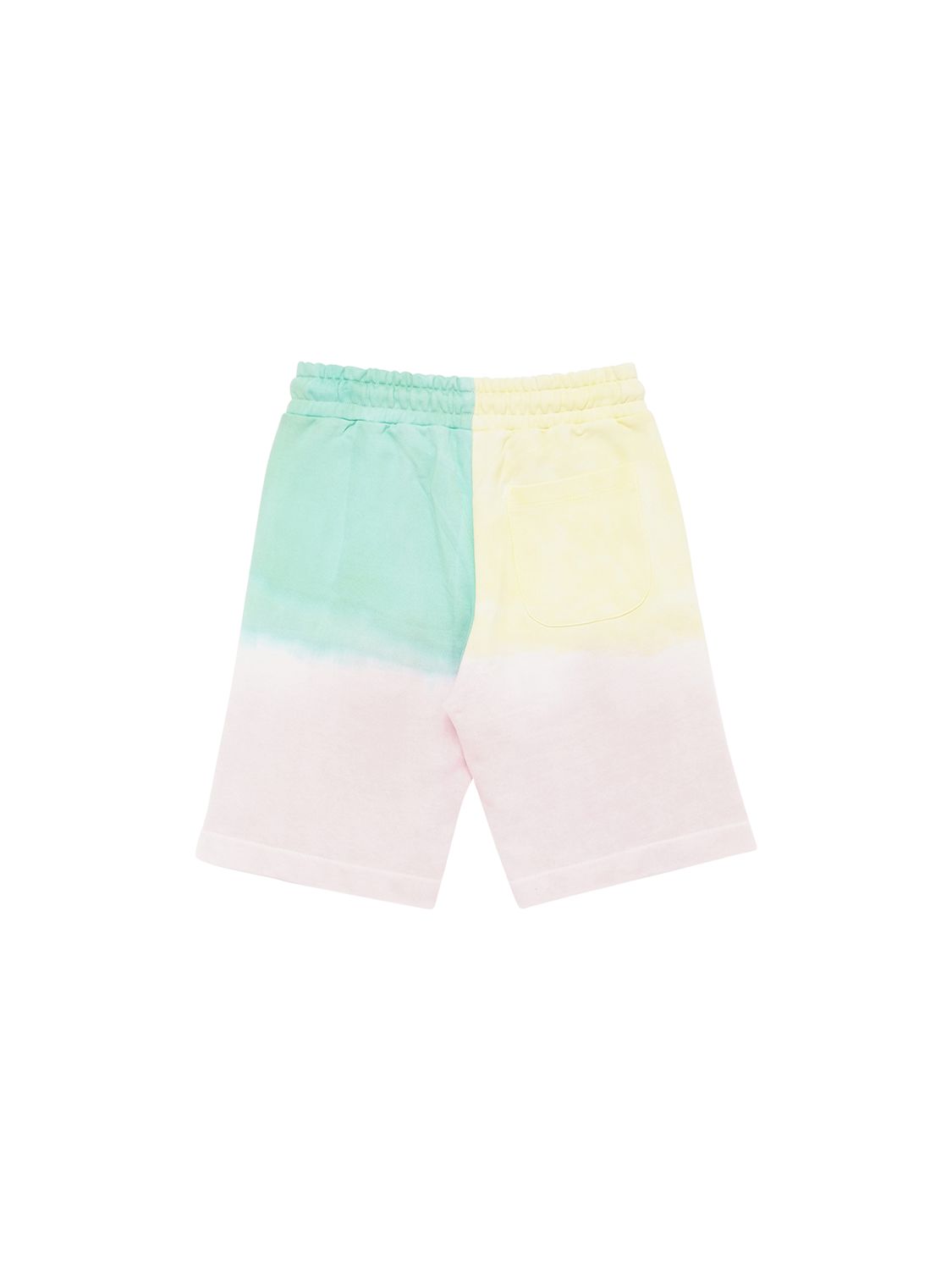 DIESEL COLOR BLOCK COTTON SWEAT SHORTS 
