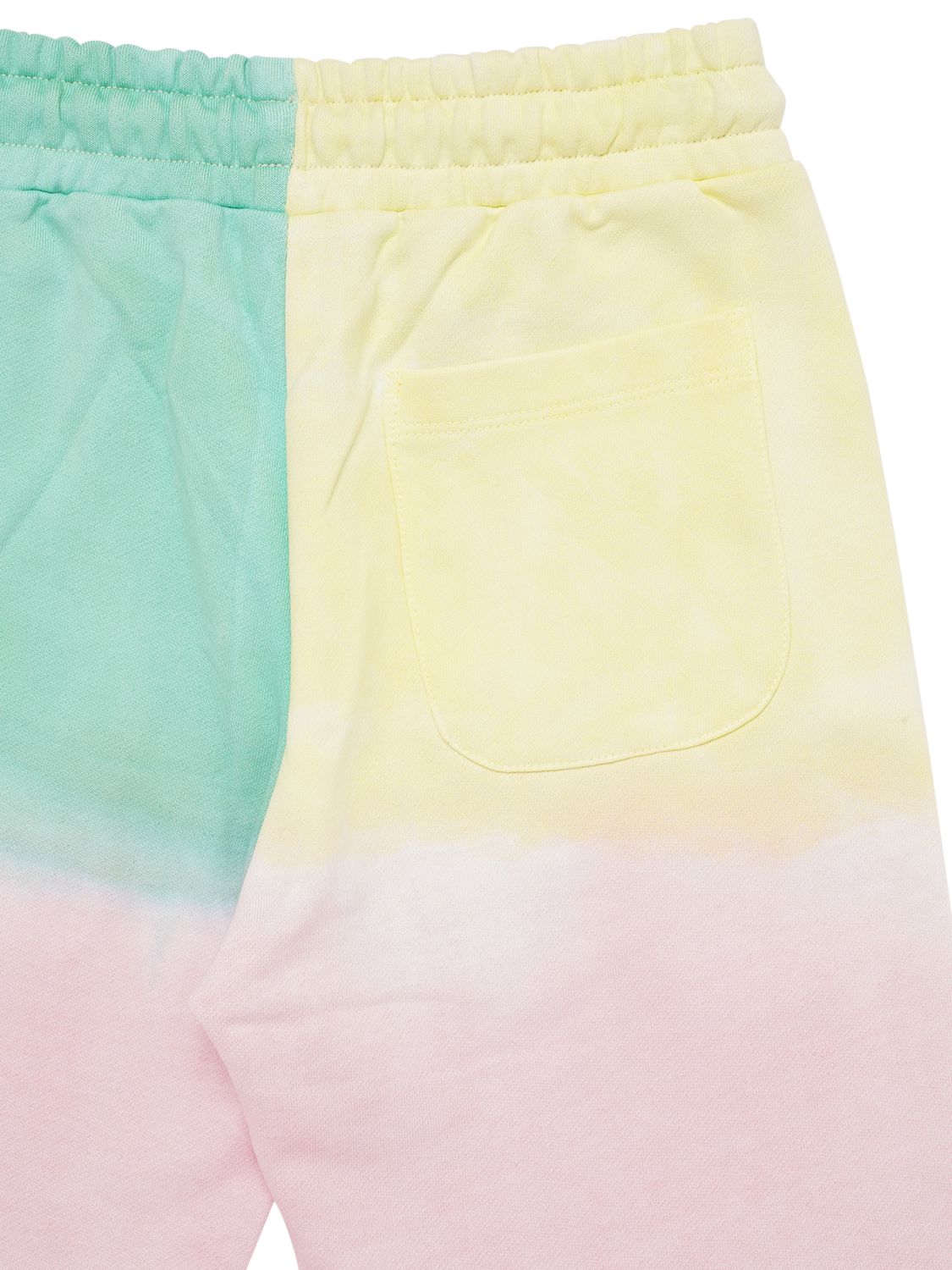 DIESEL COLOR BLOCK COTTON SWEAT SHORTS 