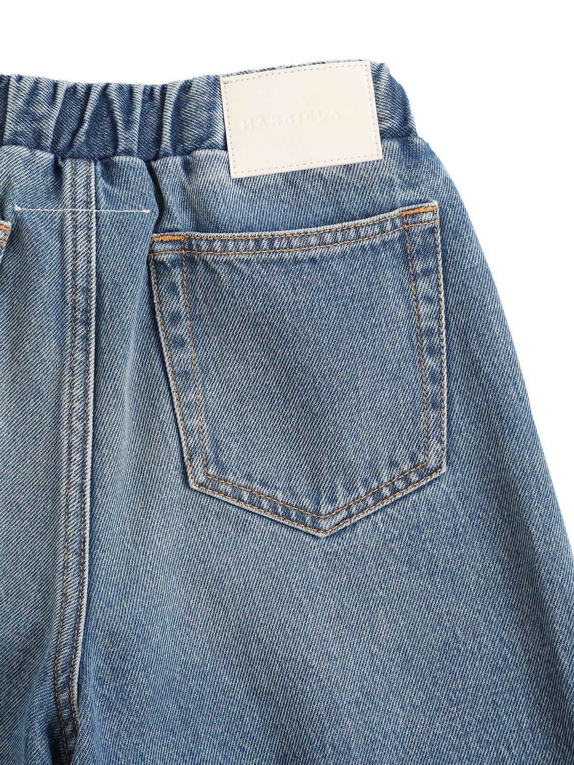 Mm6 Maison Margiela Cotton Denim Shorts In Denim