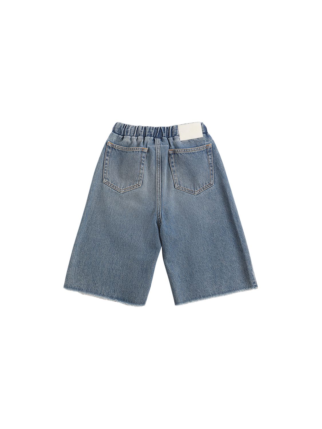 Mm6 Maison Margiela Cotton Denim Shorts In Denim