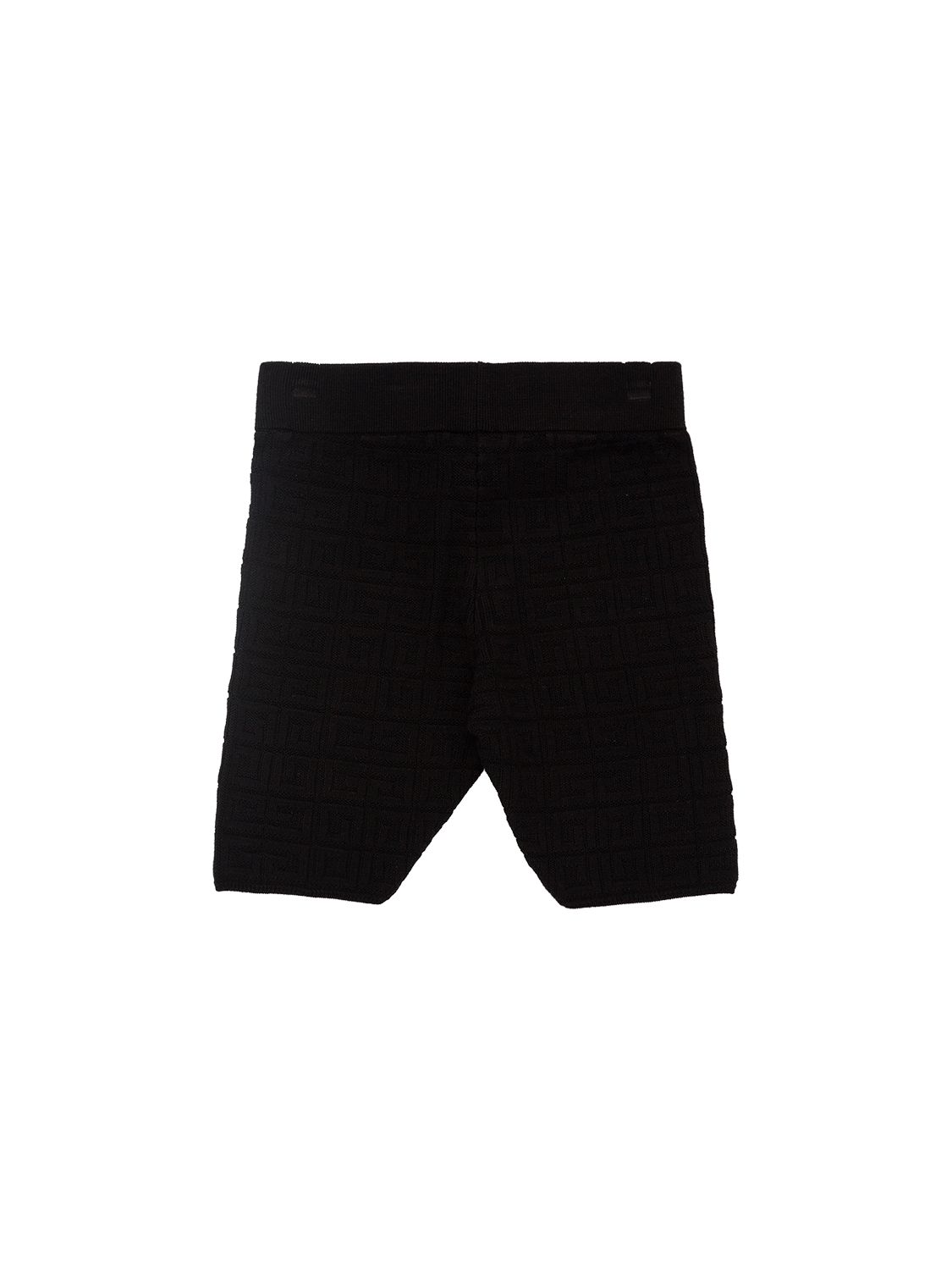 Givenchy Embroidered Logo Knit Shorts In Black
