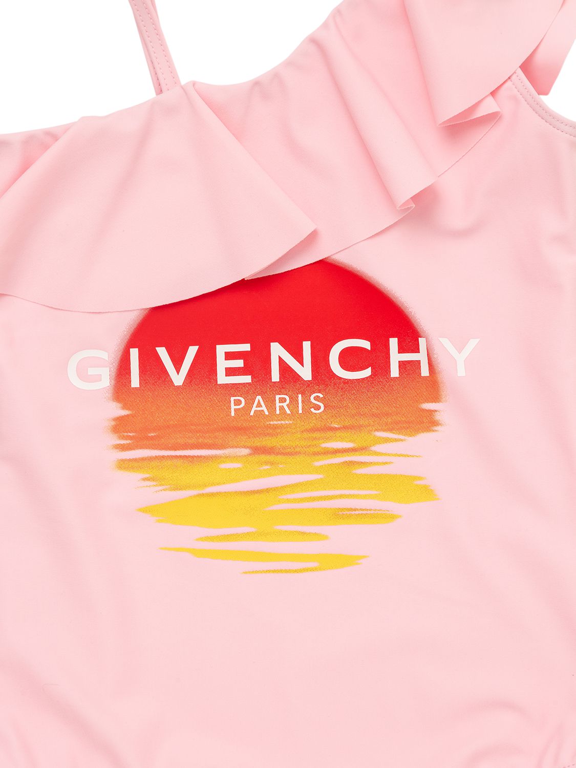 Givenchy Logo Stretch Tech One Piece Swimsuit In Pink