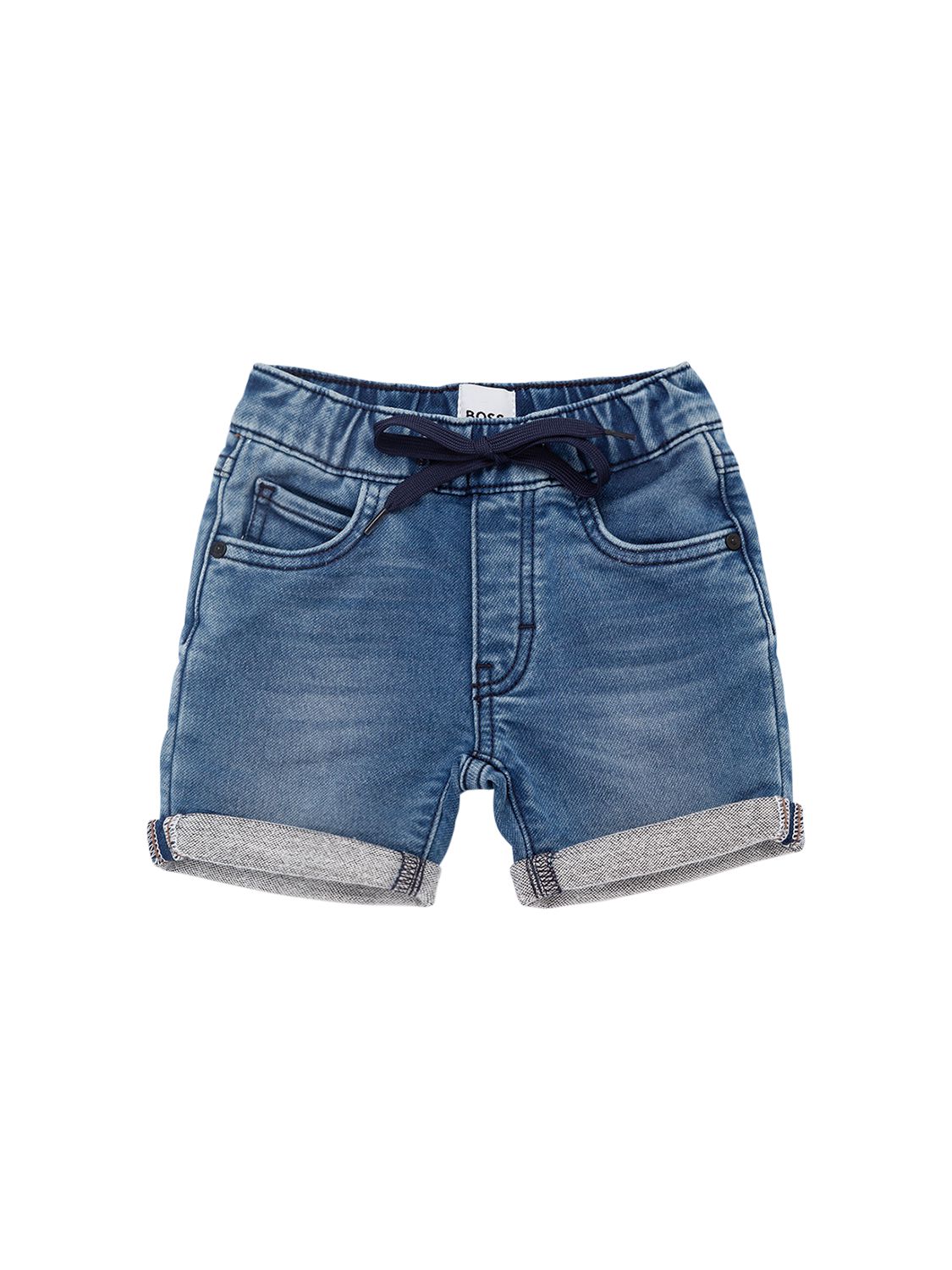 BOSS Stretch Denim Effect Shorts