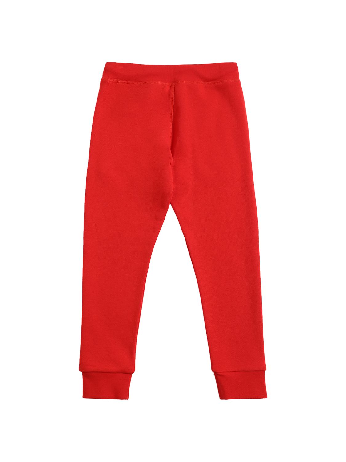 Dsquared2 Logo Print Cotton Sweatpants In Red