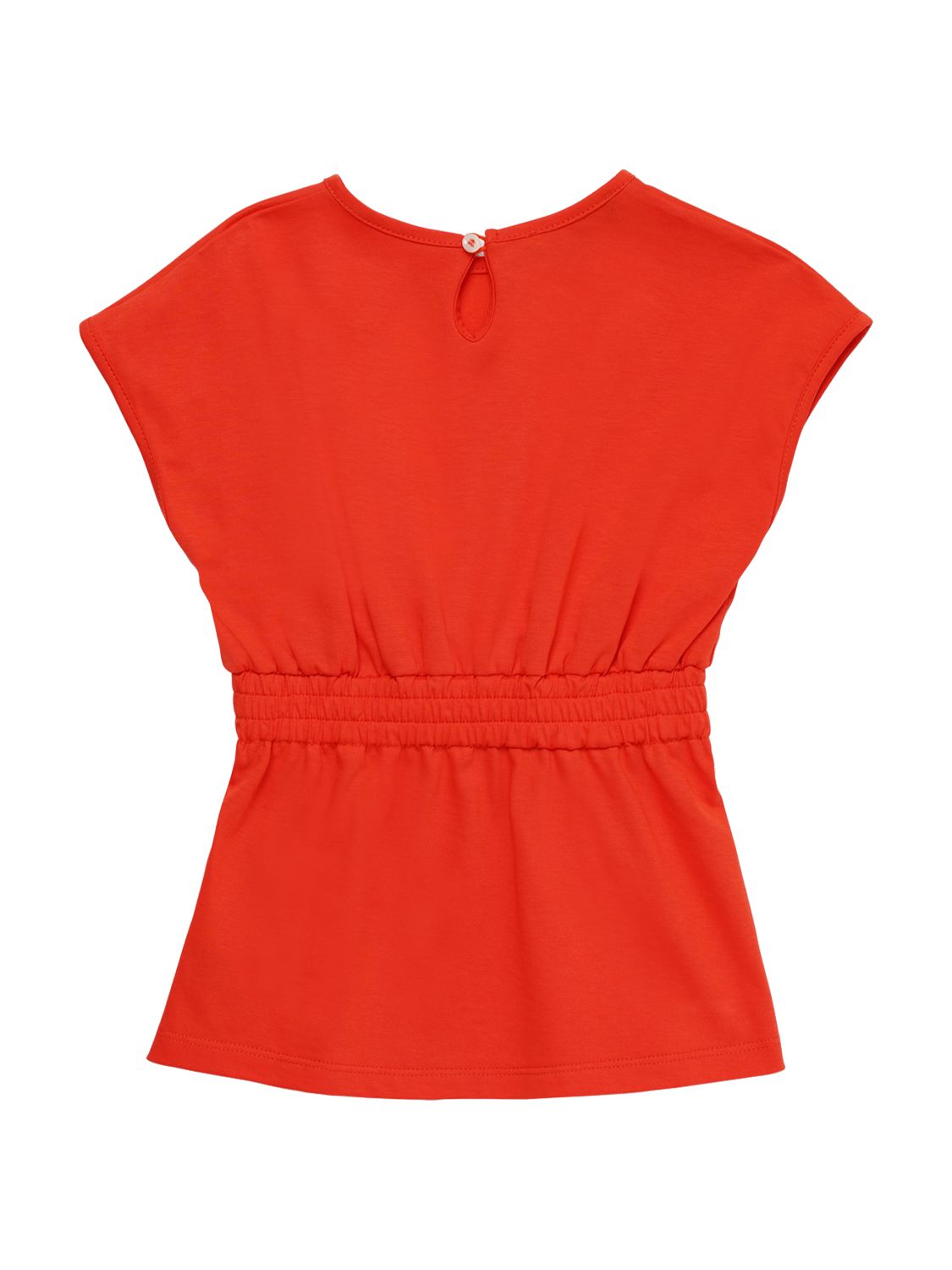 Dsquared2 Icon Logo Print Cotton Jersey Dress In Orange
