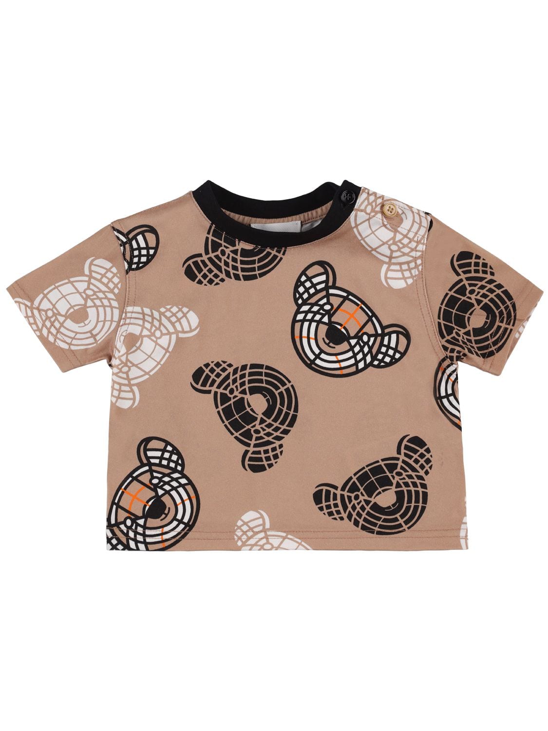 Bear Print Cotton Jersey T-shirt