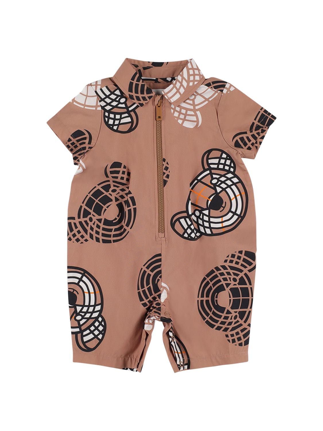 Bear Print Cotton Romper