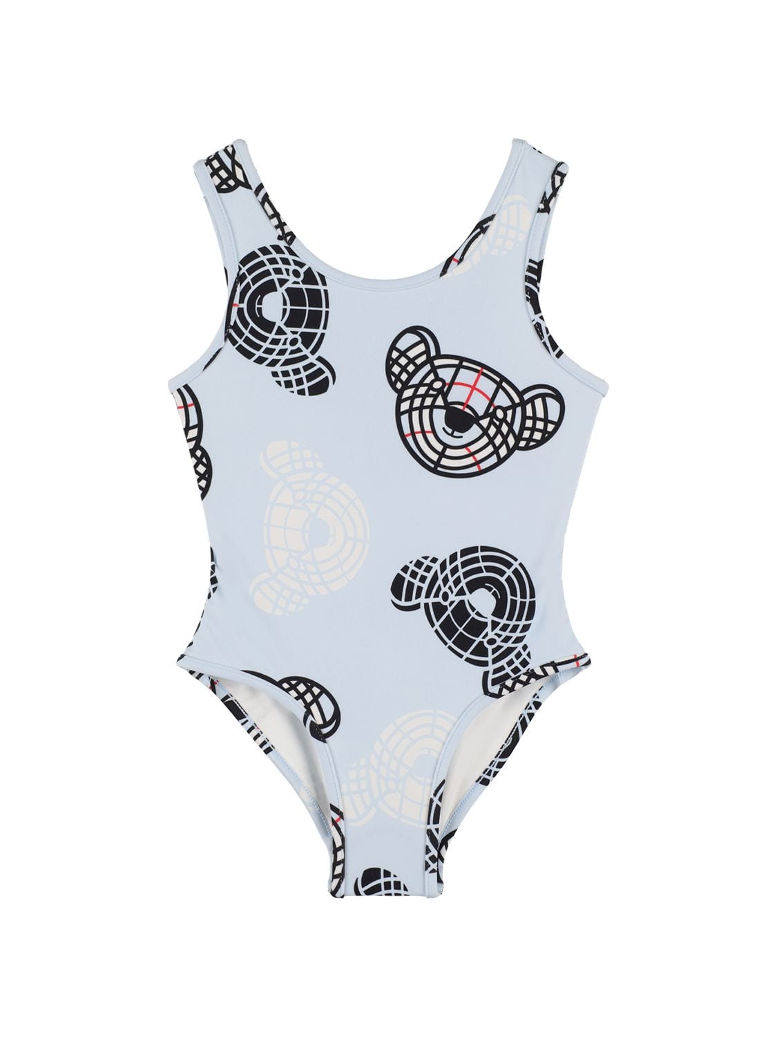 Bear Print Nylon One Piece Swimsuit