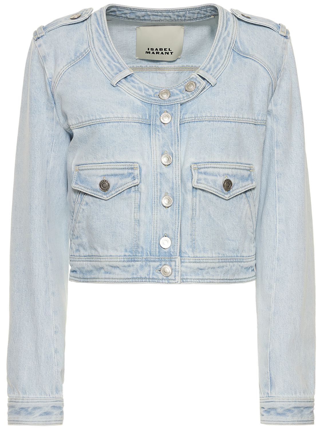Veste En Denim De Coton Valene - ISABEL MARANT - Modalova