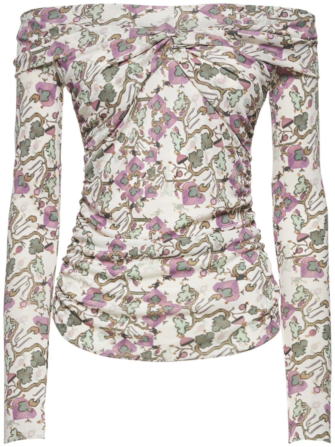 Jiler Printed Jersey Silk Viscose Top