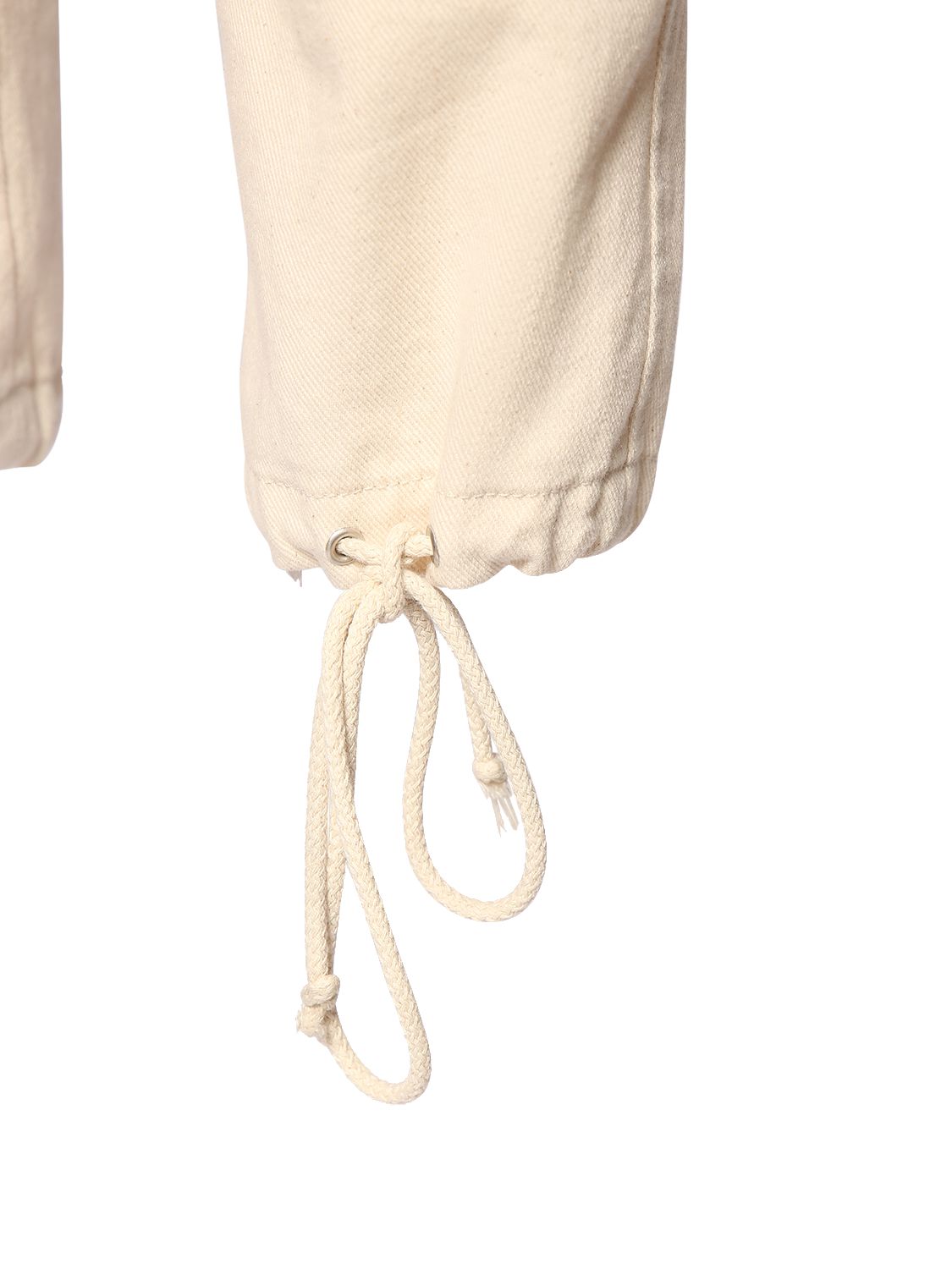 Shop Isabel Marant Elodie Cotton Cargo Pants In Ecru