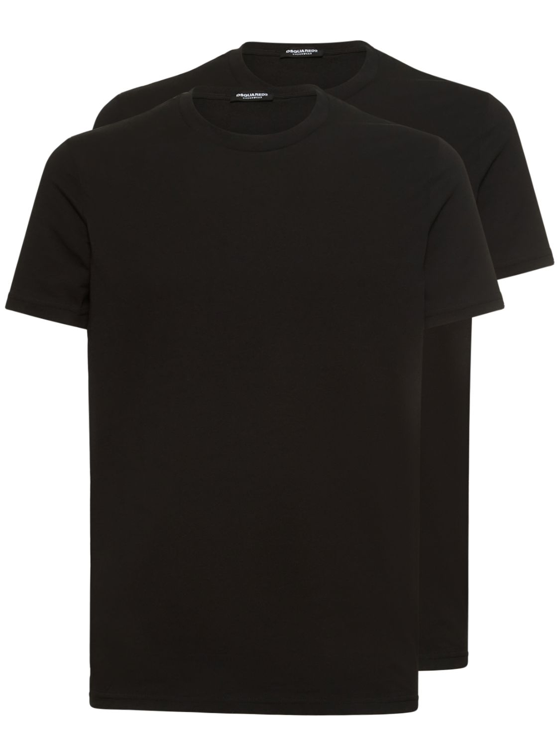 Dsquared2 Stretch-cotton T-shirt Pack In Black