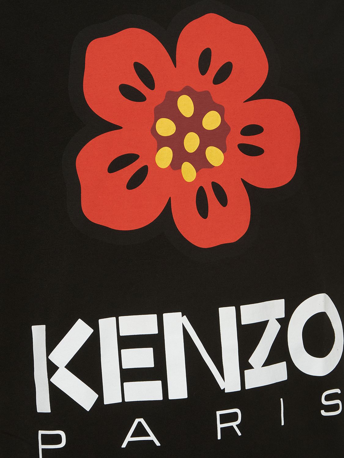 Shop Kenzo Boke Logo Cotton Jersey T-shirt In Black
