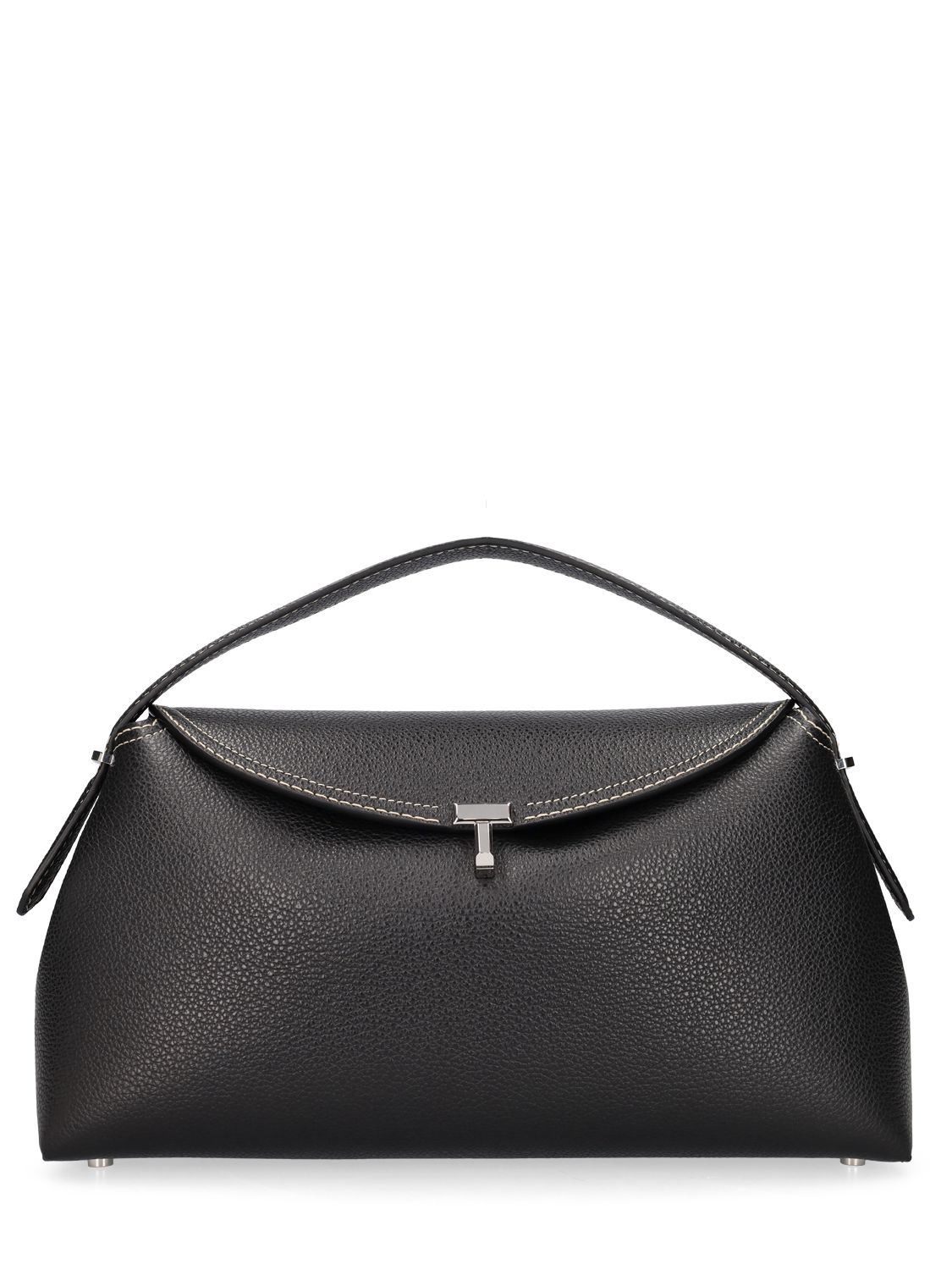 T-lock Leather Top Handle Bag