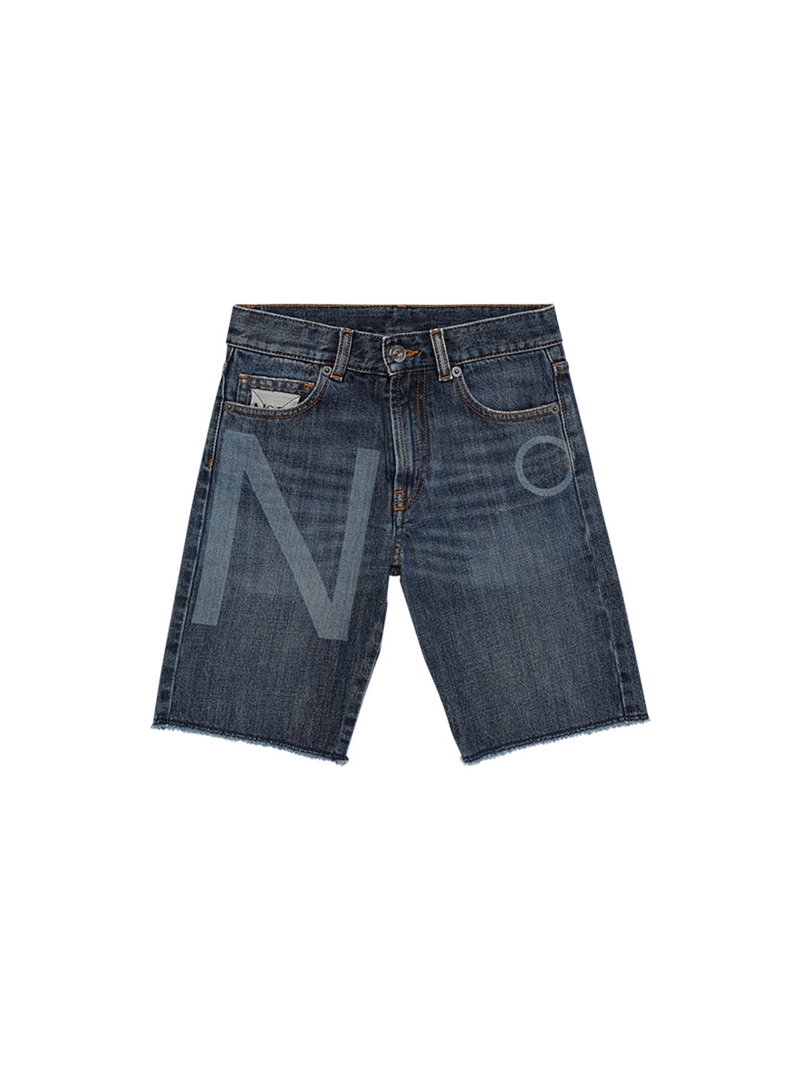 N°21 Kids' Logo-print Denim Shorts
