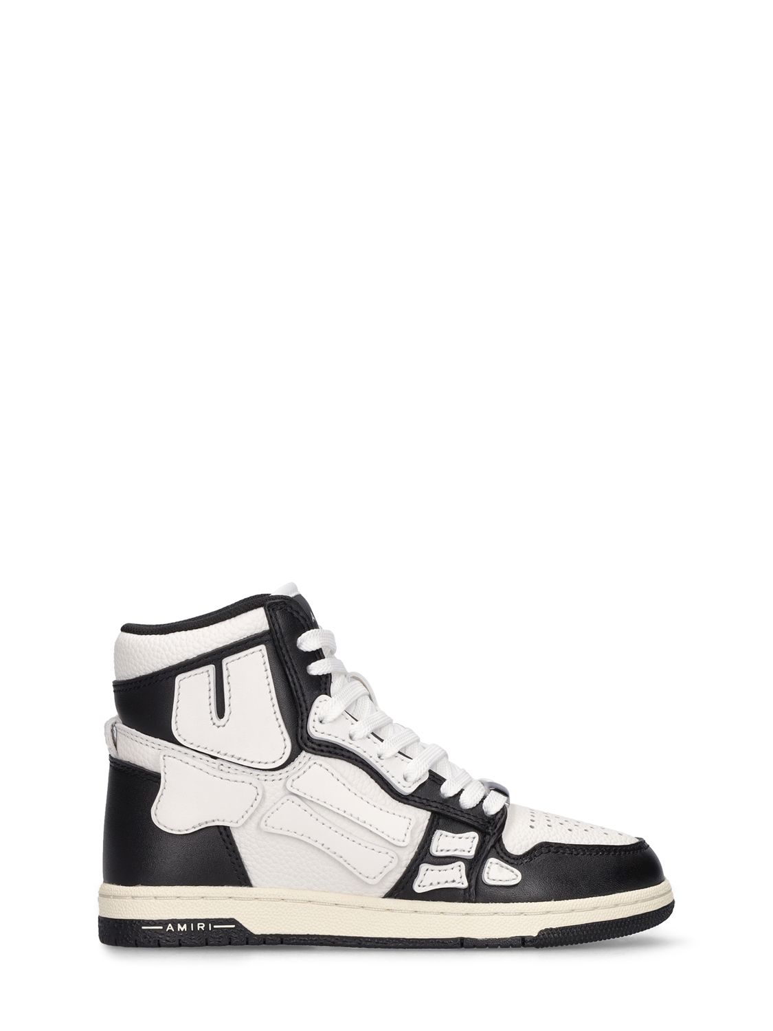 Leather Lace-up High Top Sneakers
