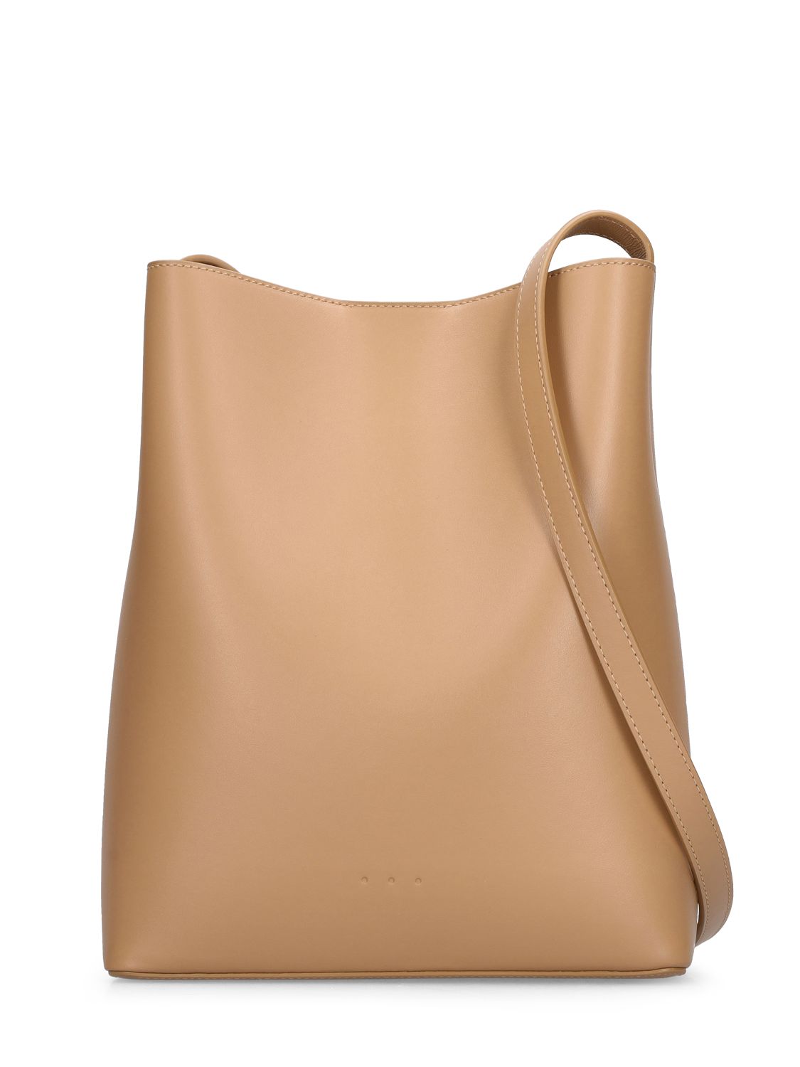 Sac Bucket Smooth Leather Shoulder Bag