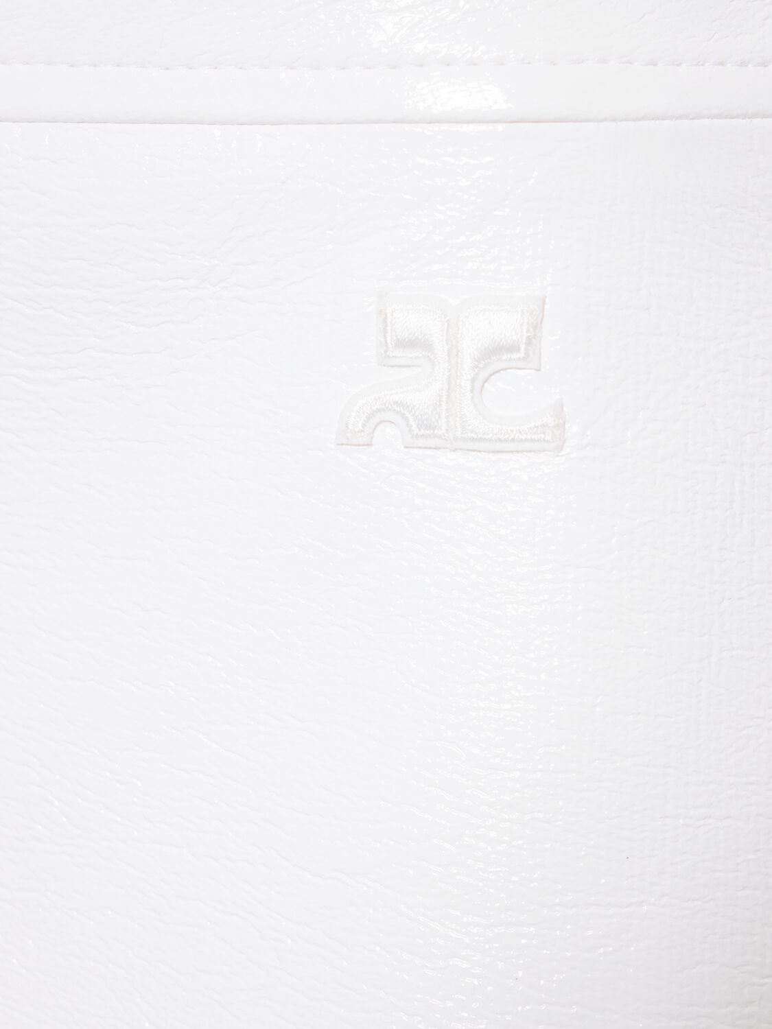 COURRÈGES VINYL MINI SKIRT 