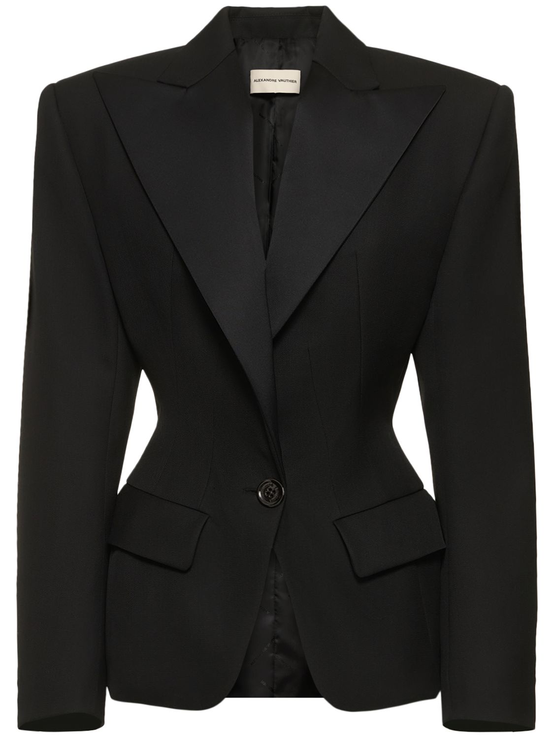 Veste De Costume En Grain De Poudre - ALEXANDRE VAUTHIER - Modalova