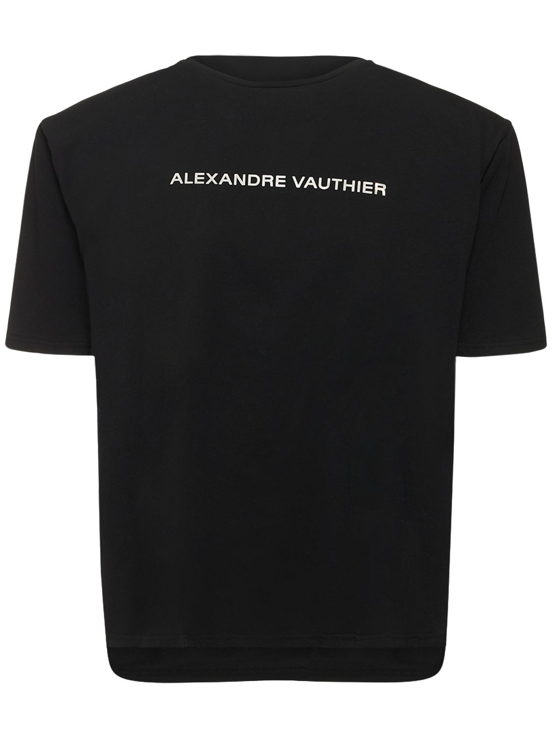 T-shirt En Jersey Avec Épaulettes - ALEXANDRE VAUTHIER - Modalova