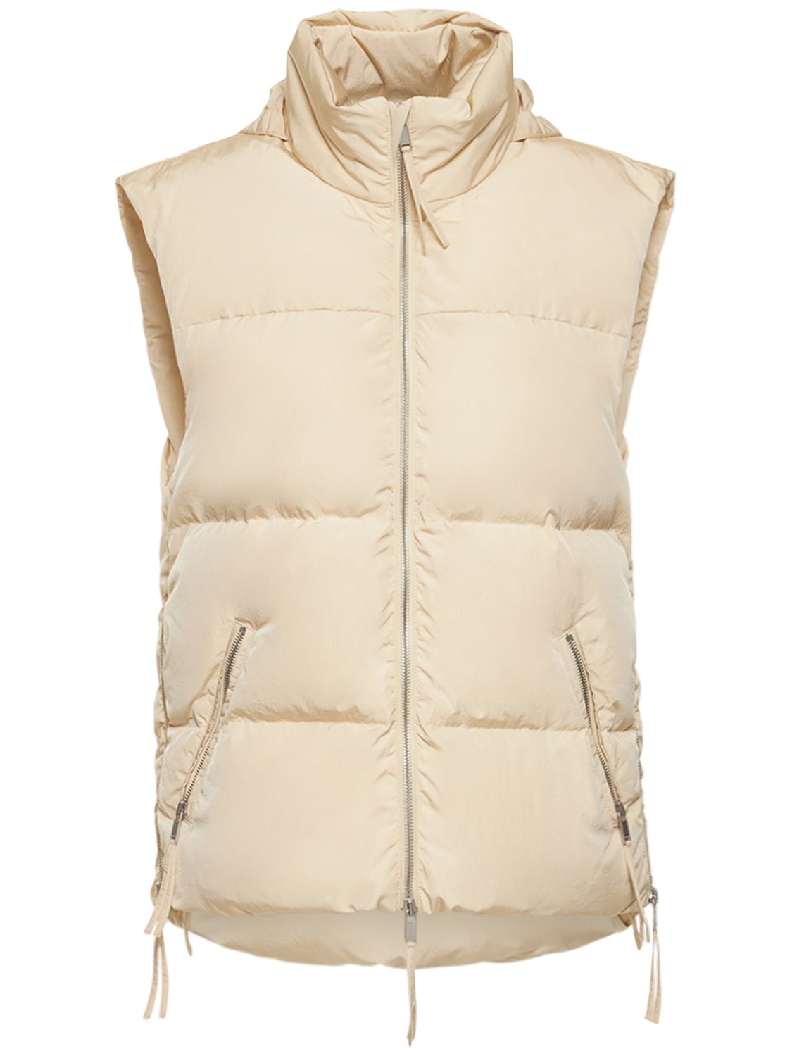 Tech Quilted Down Vest W/ Hood