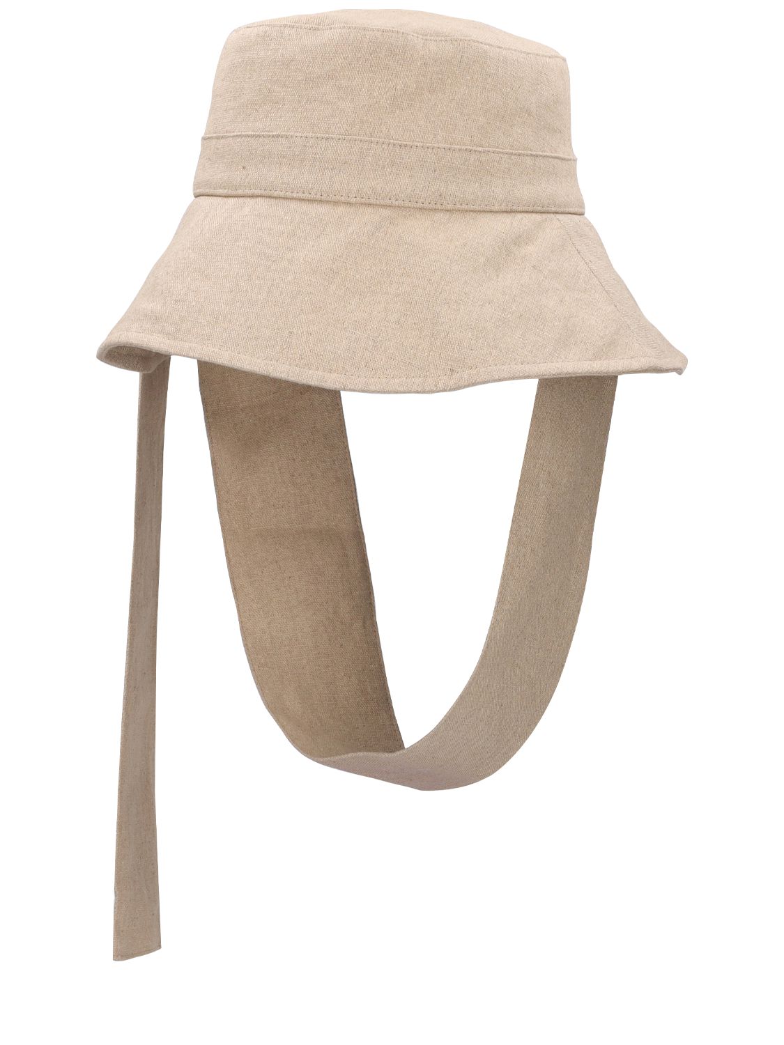 JACQUEMUS Le Bob Bando Linen Bucket Hat | Smart Closet