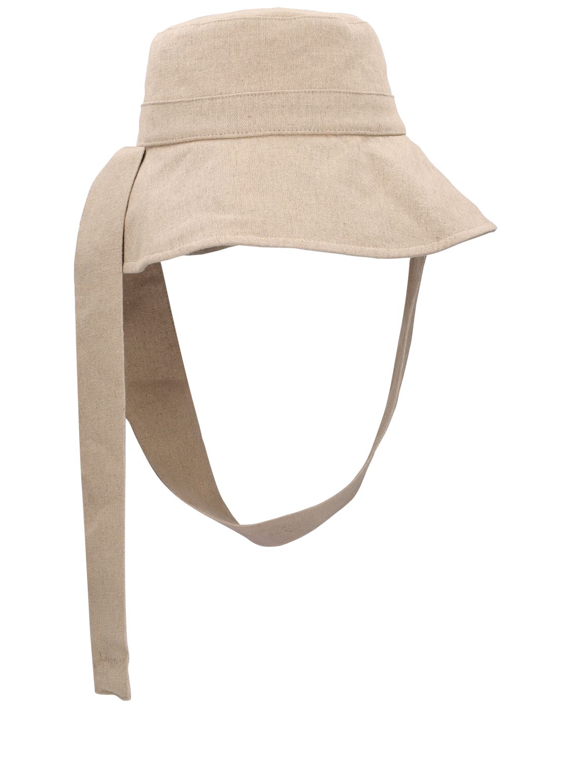 JACQUEMUS Le Bob Bando Linen Bucket Hat | Smart Closet