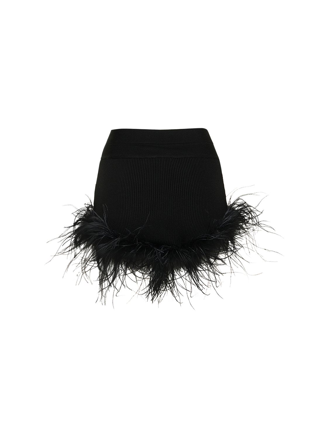 Short En Maille Avec Plumes - GIUSEPPE DI MORABITO - Modalova